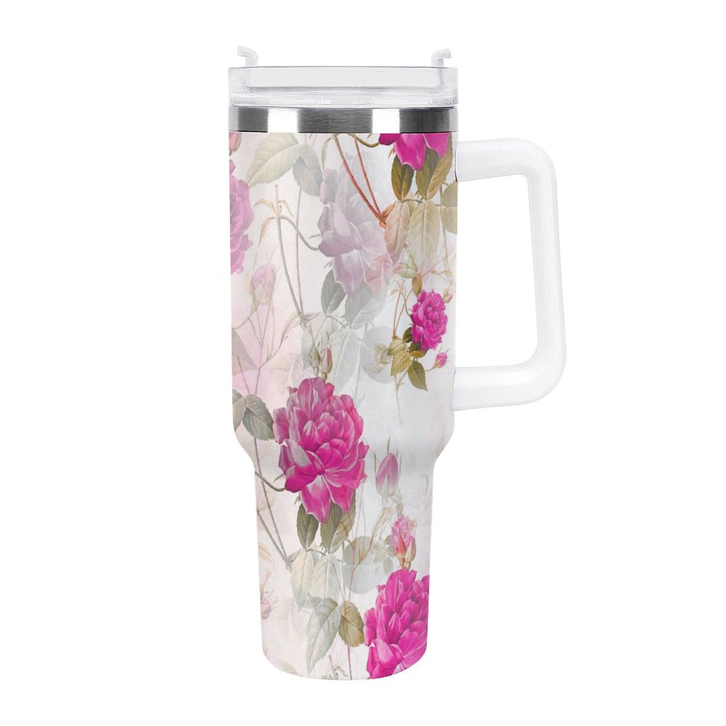 PHDT00196 POD US Local Tumbler 40 oz Large Capacity Car Cup Roses