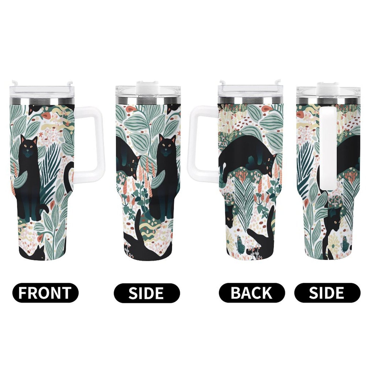 PHDT00251 POD US Local Tumbler 40 oz Large Capacity Car Cup Cat