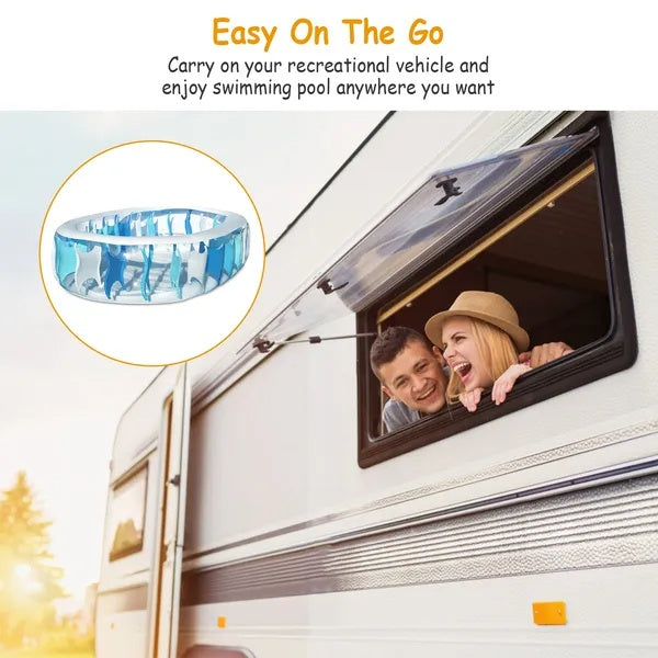 US Local In Inflatable Swimming Pool Blow Up Family Pool For Kids Foldable Swim Ball Pool Center