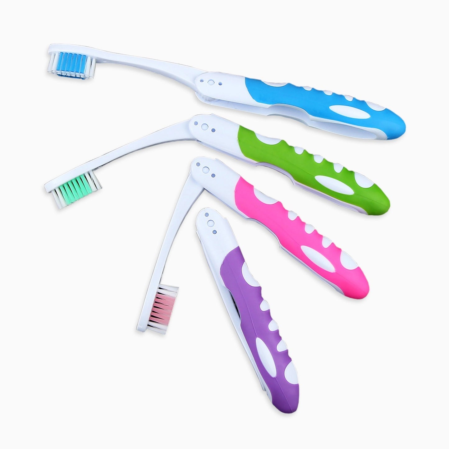 Foldable Toothbrush Travel Portable Glue Injection Prawn Toothbrush