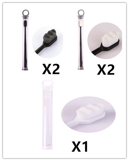 USA Local Ultra-fine Toothbrush Super Soft Bristle Deep Cleaning Brush Portable For Oral Care Tools Teeth Care Oral Cleaning Travel