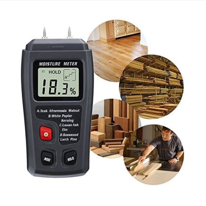 US Local Digital LCD Wood Meter Detector Tester Wood Firewood Paper Cardboard