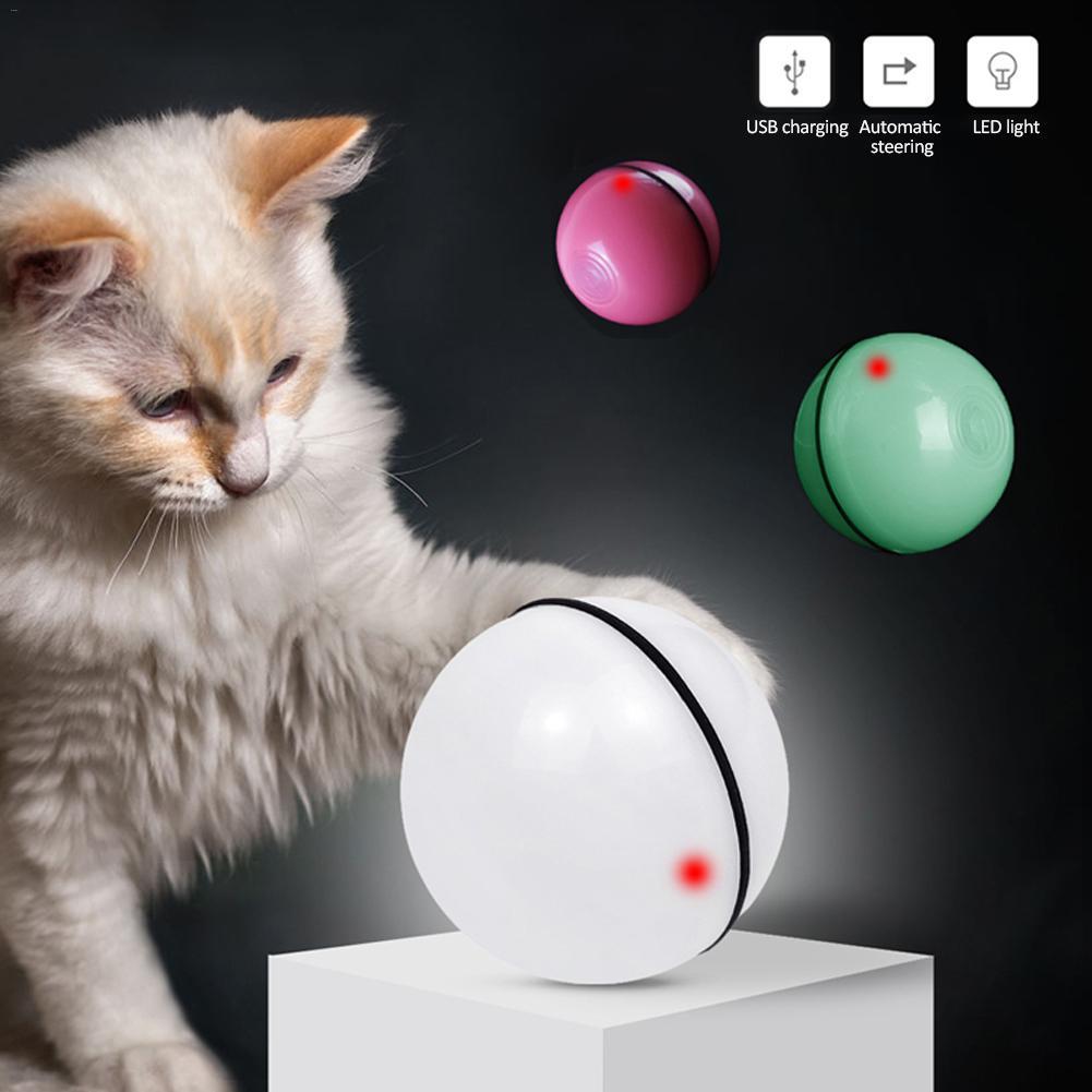 US Local LED Laser Electronic Rolling Pet Funny Cat Toy Ball