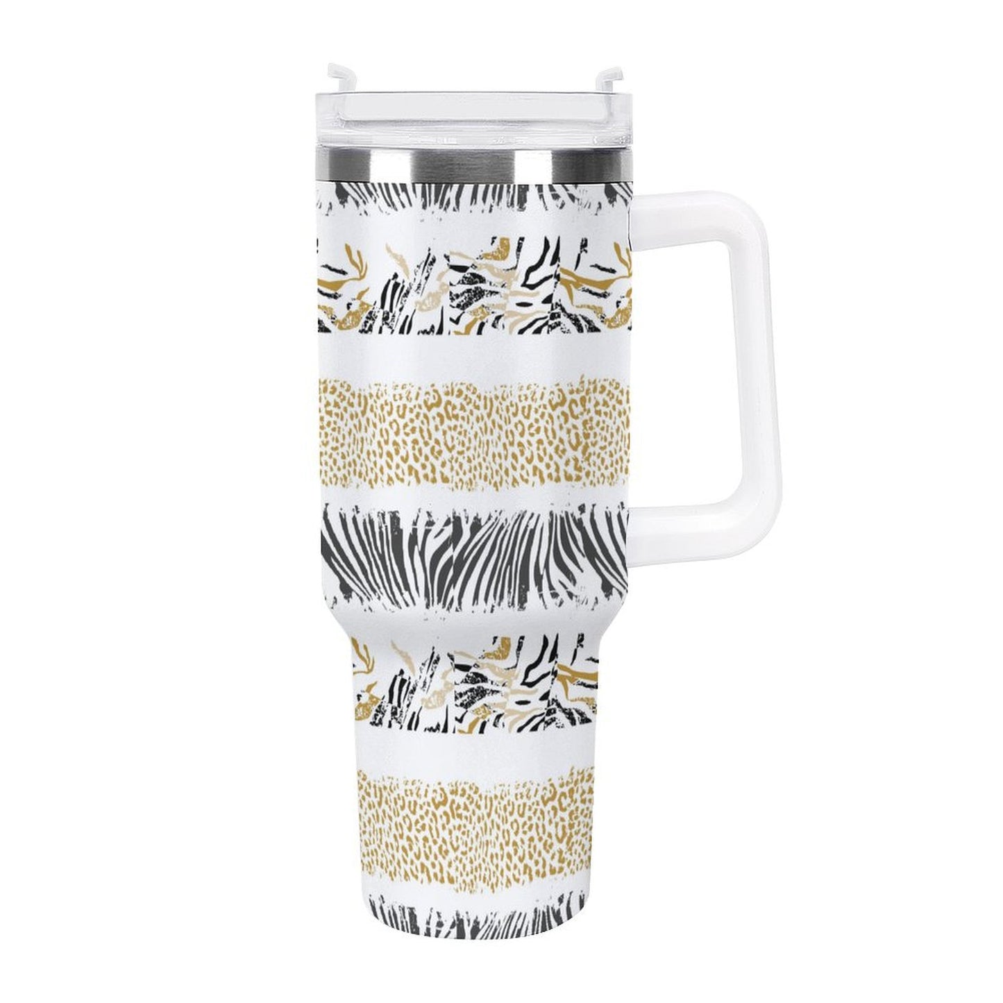 PHDT00456 POD US Local Tumbler 40 oz Large Capacity Car Cup Striped, Leopard