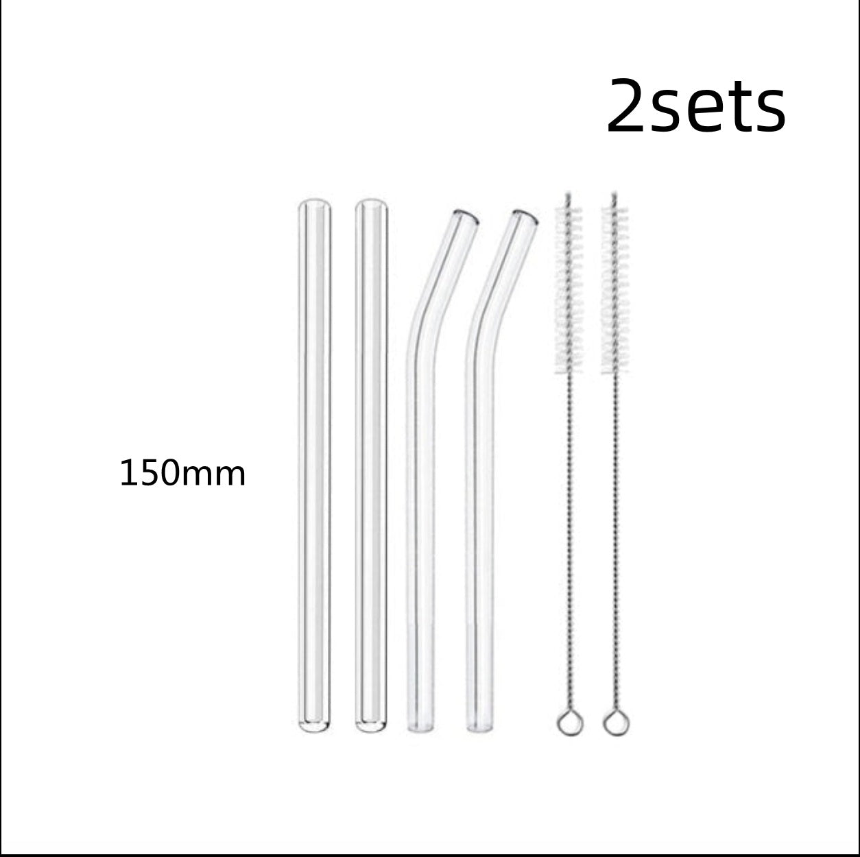 Glass Straws, Pearl Milk Tea Coarse Drinking Straws, Non-disposable Transparent Water Cups, Long Straws