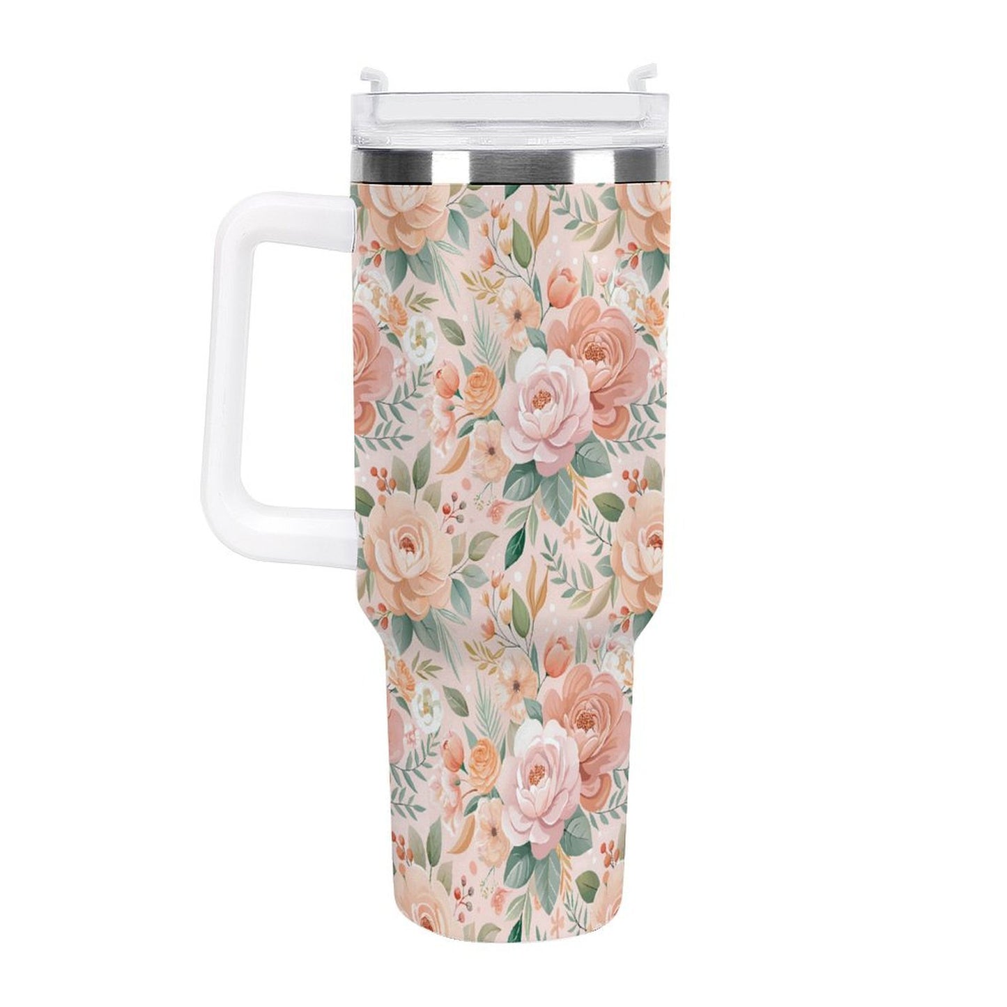 PHDT00419 POD US Local Tumbler 40 oz Large Capacity Car Cup Peony