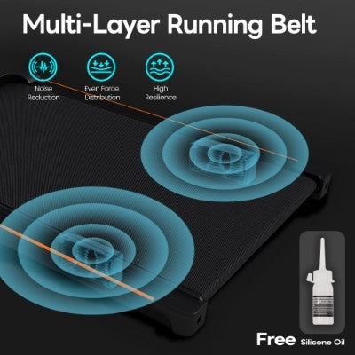 UK Local Folding Under Desk Walking Pad Treadmill With Adjustable Incline, 1-6 Km H Low Noise For Home  Office, LED Display, Magnetic Remote Control, Transport Wheels  Plug, Black.