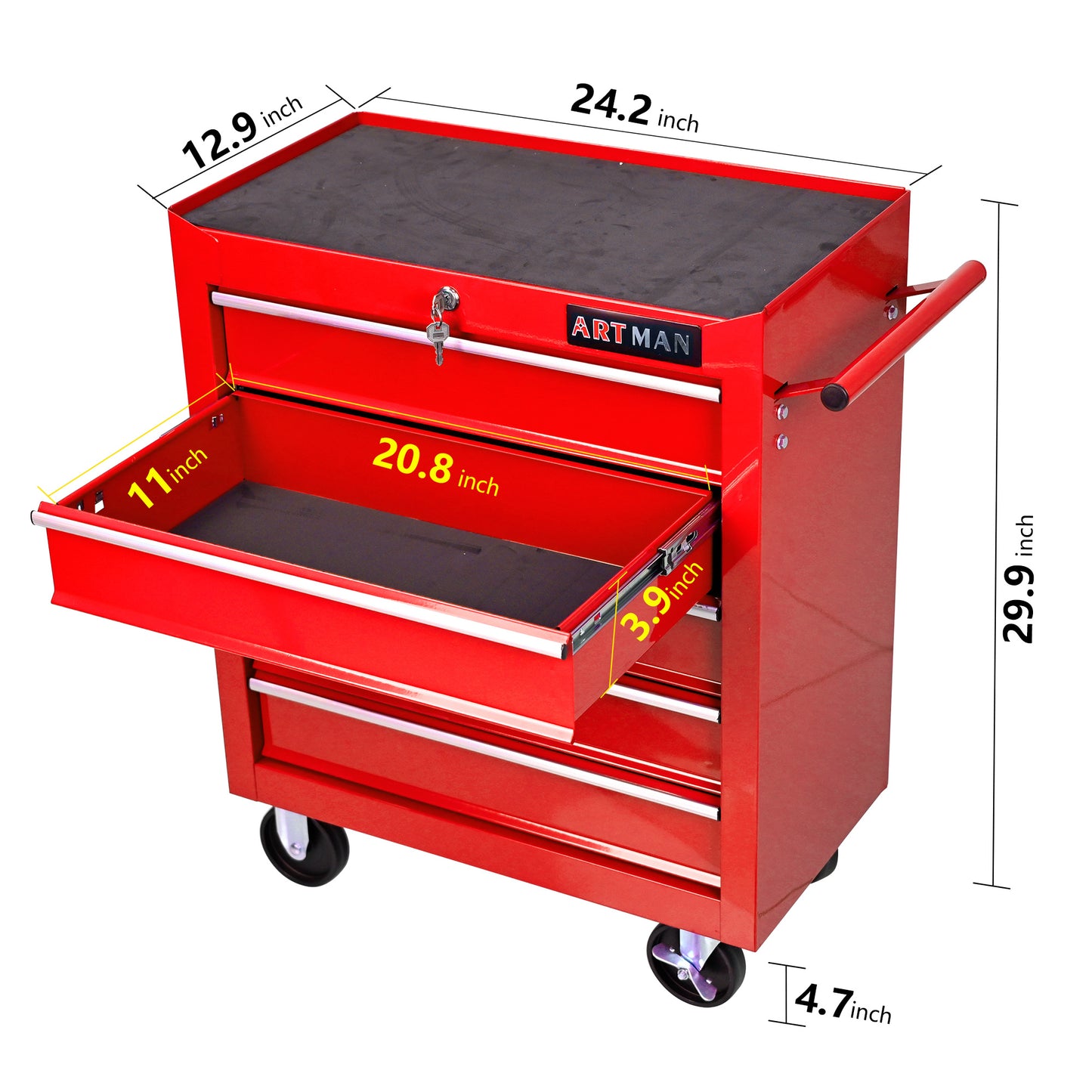 US Local Metal Tool Storage Cart