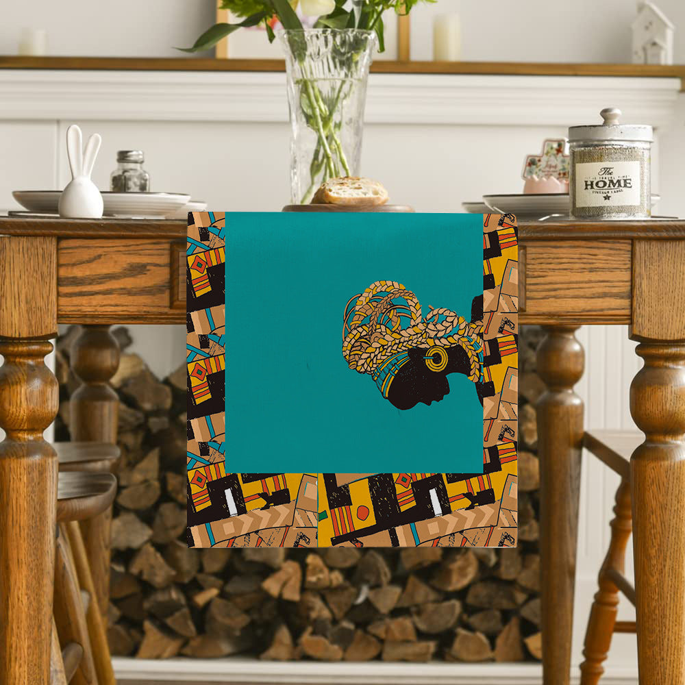 Table Runner National Geometric Tea Table