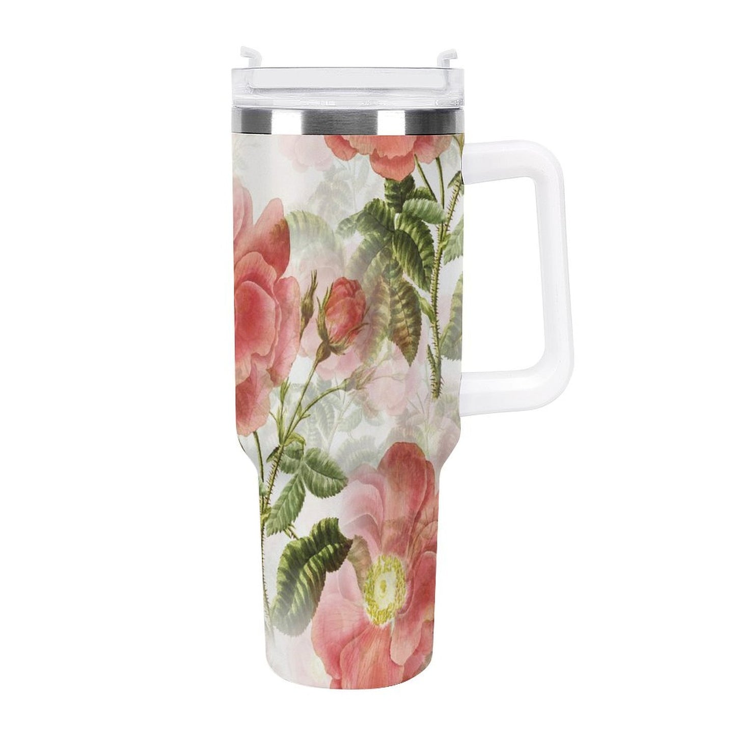 POD US Local Tumbler 40 oz Large Capacity Car Cup Flower