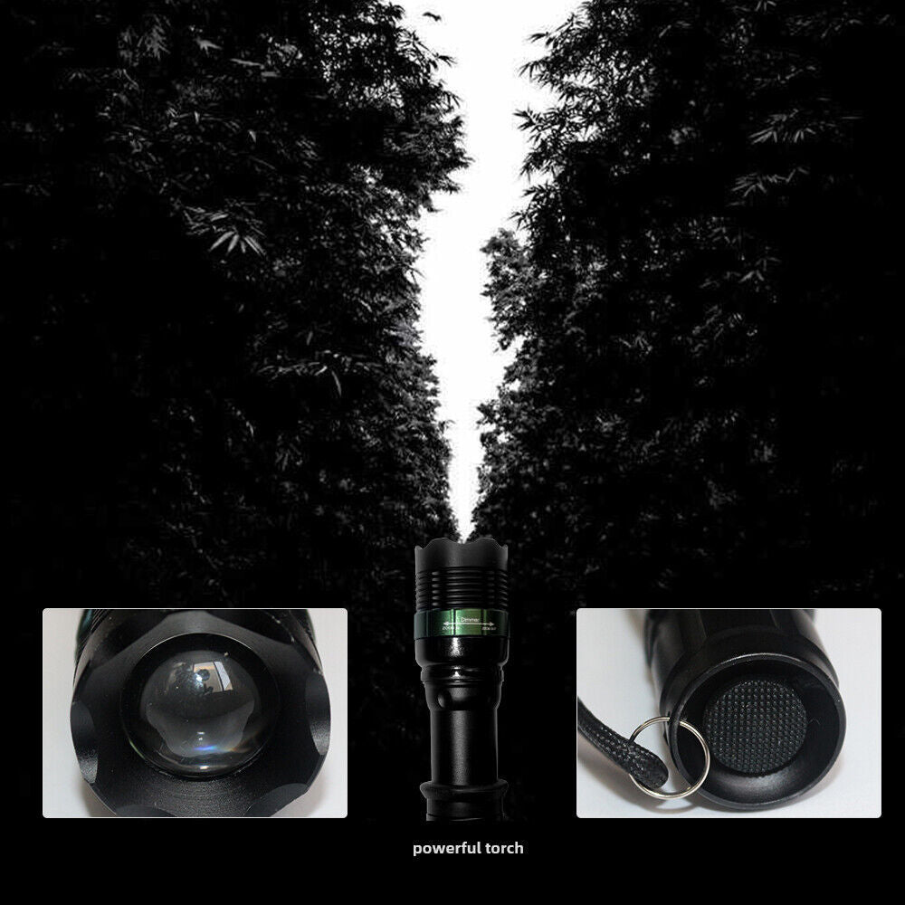 US Local Super-Bright 90000LM LED Searchlight Handheld Spotlight Flashlight Rechargeable