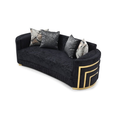 US Local Soledad G00523A-S Sofa , Black