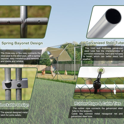 US Local 10x13 Foot Flat Top Chicken Coop