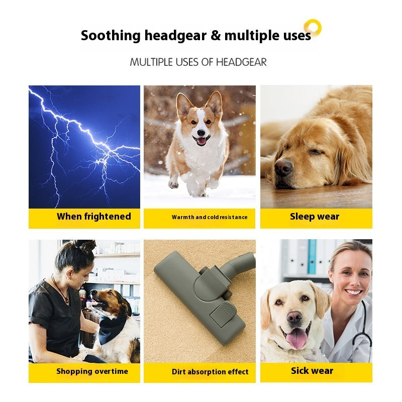 US Local Pet Dog Comforter Headband Scarf