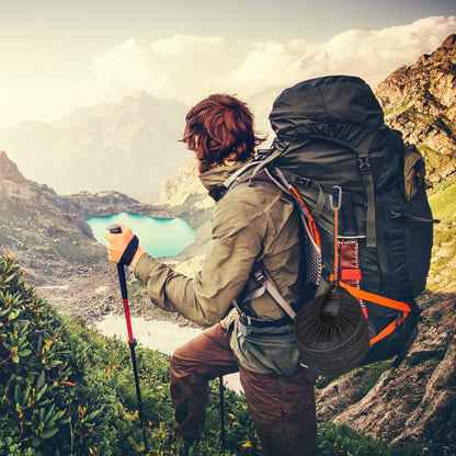 US Local 12Pcs Camping Cookware Set Aluminum Pot Pan Kettle Cup Fork Spoon Knife With Storage Bags For Hiking Picnic Outdoor