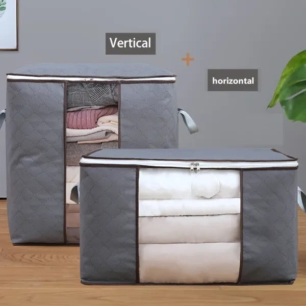 US Local 2-Pack Large Storage Bags With Clear Window Reinforced Handles