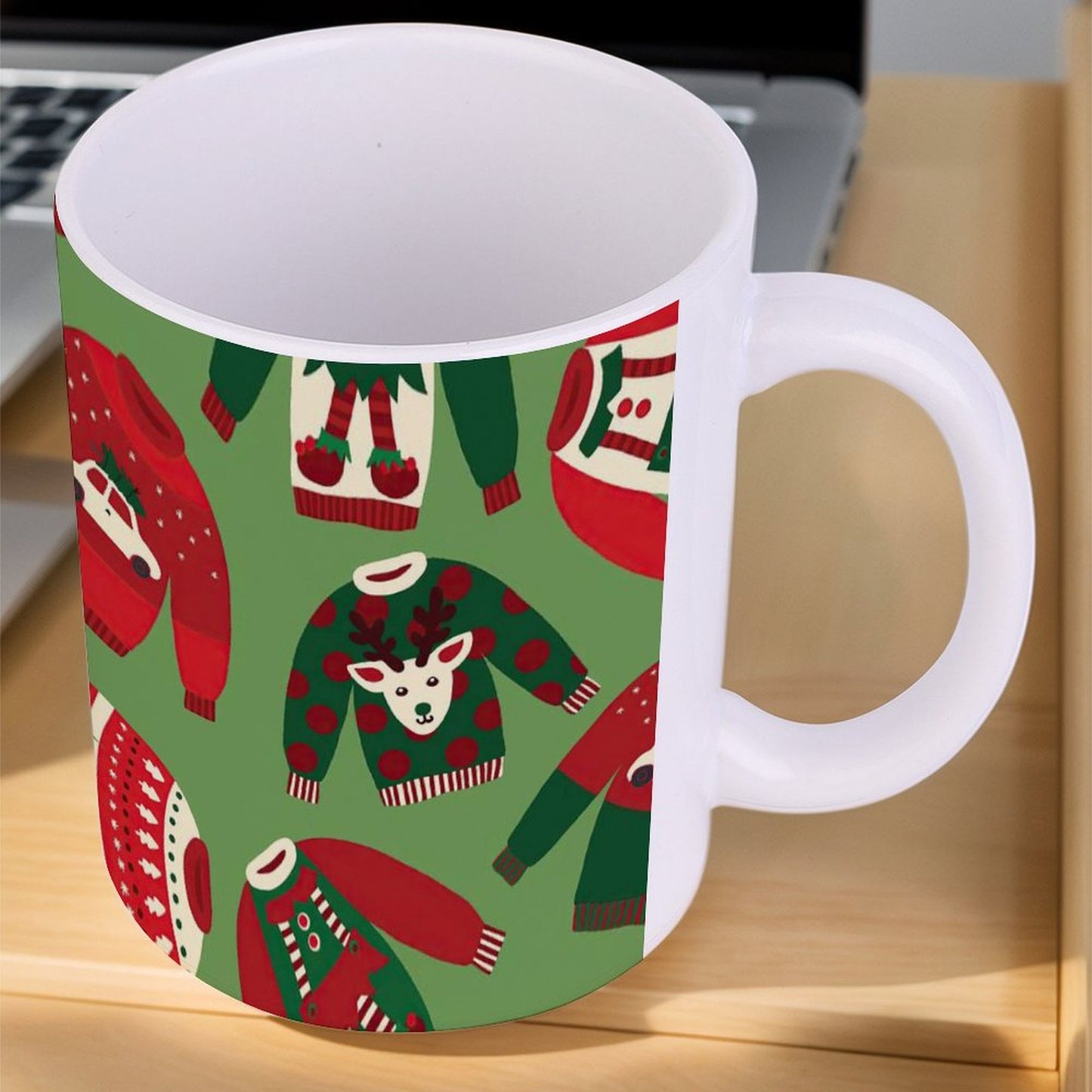 POD US Local White mug with full print, Christmas 0080