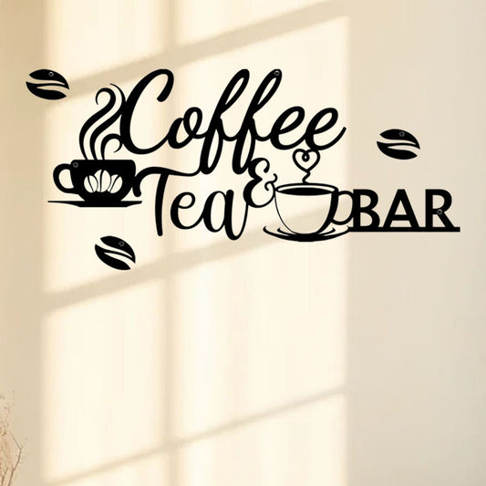 US Local Vintage Metal Coffee Bar Sign - Rustic Wall Hanging Decor for Kitchen, Cafe, Bathroom & Porch | Farmhouse Home Decor, Coffee Shop Signage, Halloween & Housewarming Gift, Cozy Room Decoration，room dec