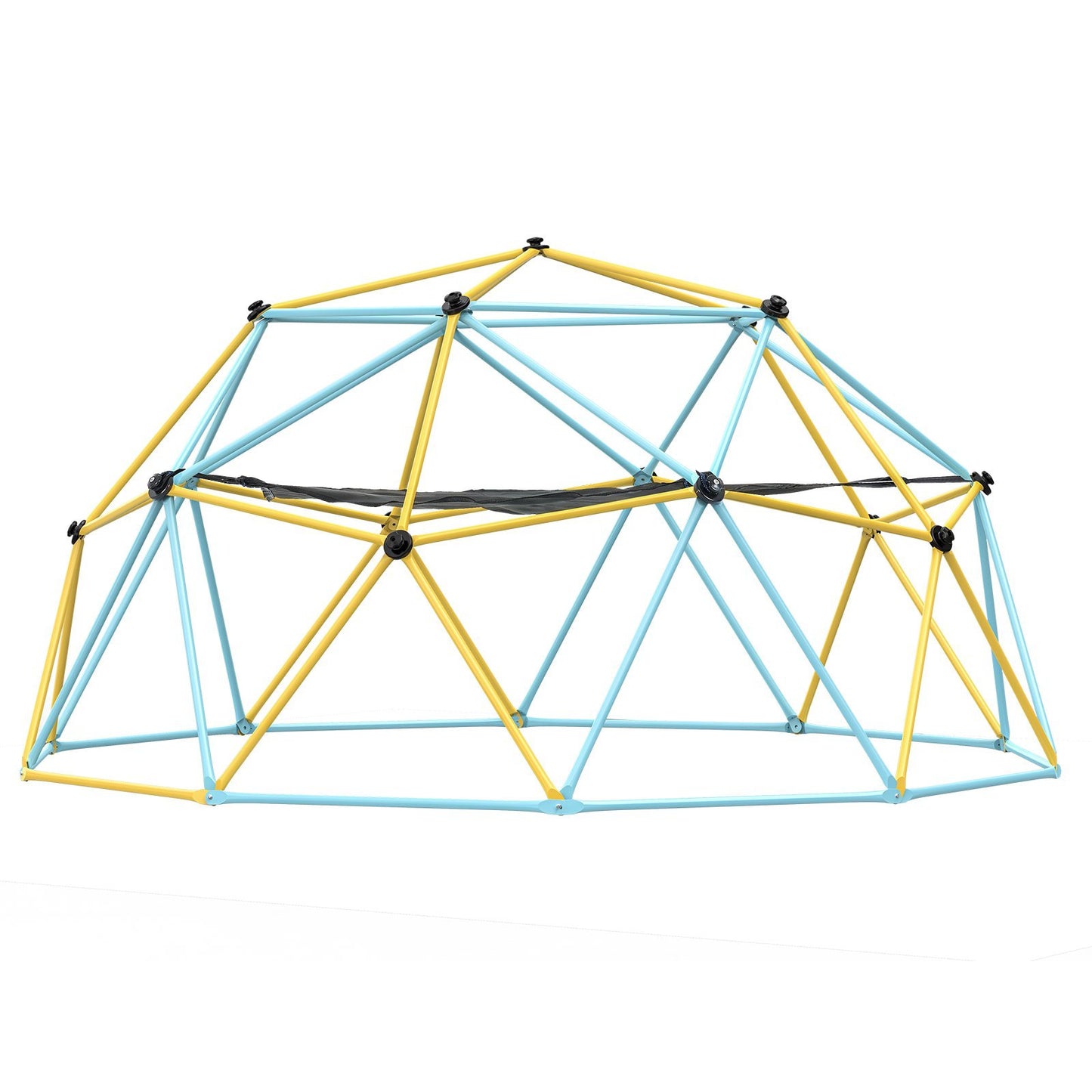 US Local Climbing Dome, For Kids 3 To 10 Years Old,10FT Geometric Dome Climber With Hammock And Swing, Jungle Gym Supports 750LBS And Easy Assembly, With Climbing Grip, Outdoor Backyard Play Equipment