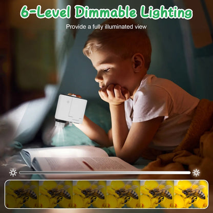 US Local 1Pc 3 In 1 Kids Microscope Telescope Camera 1,000X Handheld USB Mini Microscope With LED Light 6 Sample Slides 32G MMC Card For Boys Girls Aged 6 Years Old