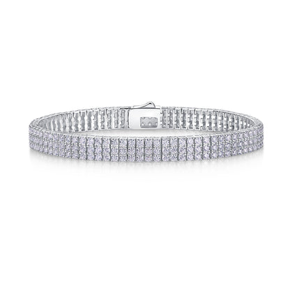 Chain Guanghua Luxury Fashion Mosan Diamond S925 Silver Bracelet Comparable To Natural Diamonds