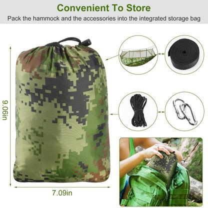US Local Camping Hammock, Portable Double Hammock With Net