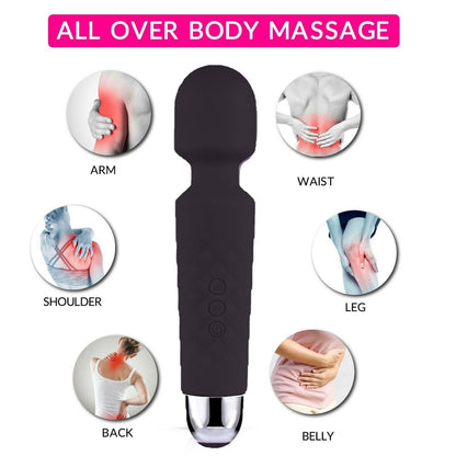 US Local Magic Massage Wand Muscle Relaxation Massager 20 Speed Vibrating Full Body Therapy Motor