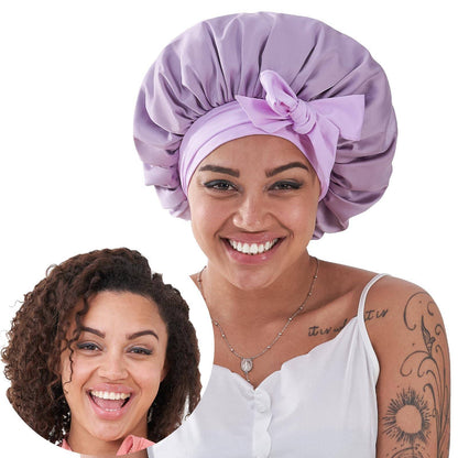 US Local Silk Bonnet, Satin Hair Bonnet For Sleeping For Wavy Curly Natural Hair