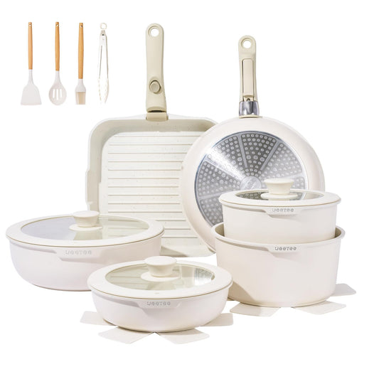 Six-piece Detachable Handle Pot Set