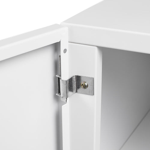 US Local Metal Printer Stand With Storage Small Space Mobile Printer Table With Door Adjustable Shelf Home Office Filing Cabinet On Wheels