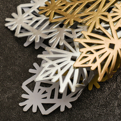 Pvc Placemat Household Coaster Heat Insulation Hollow Snowflake Western Placemat