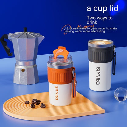 Portable Stainless Steel Cold Insulation Handle Coffee Cup