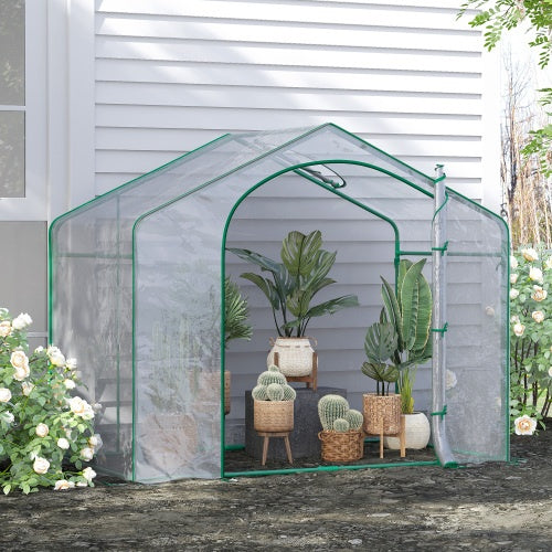 US Local Portable Walk-in Steel Frame Garden Greenhouse