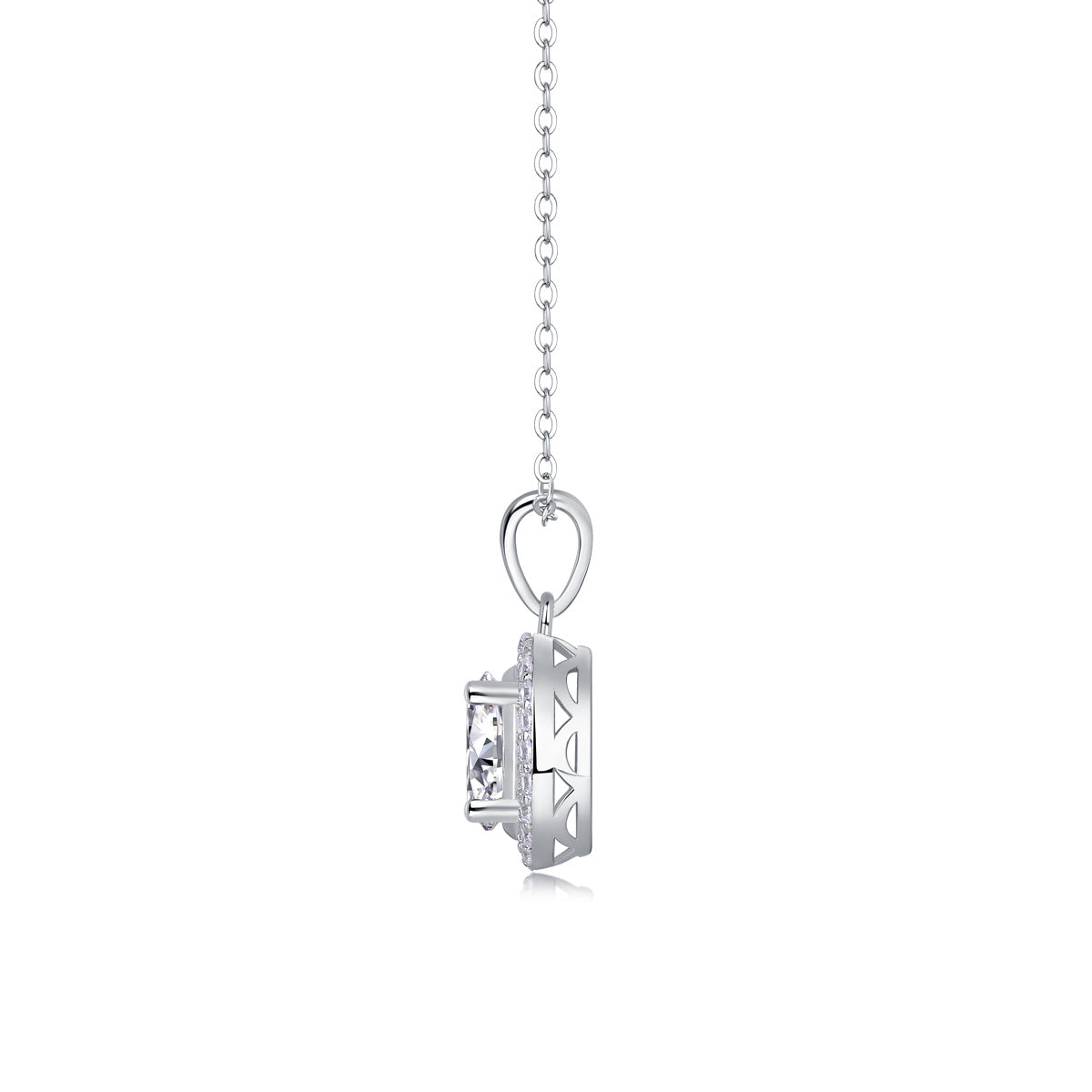 US Local Infinite - A Fashionable And Luxurious Diamond Jewelry Pendant Set With Moissanite S925 Sterling Silver And Platinum Plating