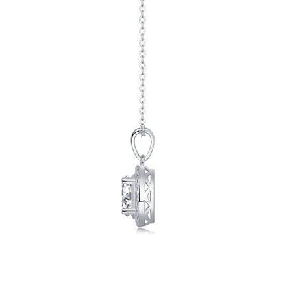 US Local Infinite - A Fashionable And Luxurious Diamond Jewelry Pendant Set With Moissanite S925 Sterling Silver And Platinum Plating