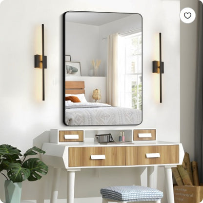 US Local 28  2-Pack Modern LED Wall Sconce, Minimalist Indoor Wall Light Fixtures, Black Matte Finish For Living Room, Bedroom, Hallway, Hotel, And Home Decor