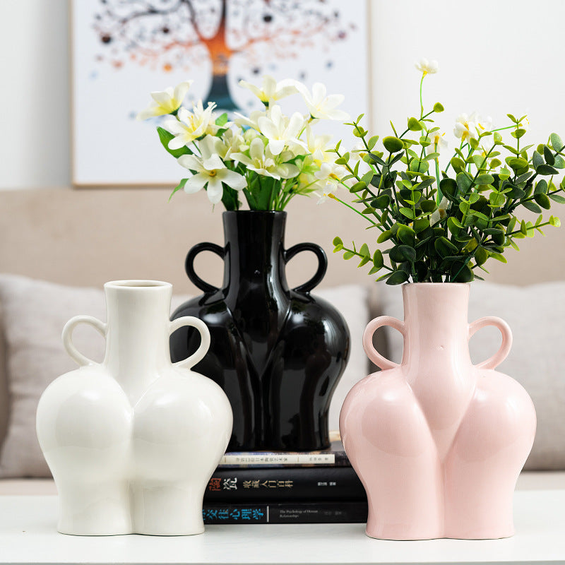 USA Local Artificial Human Body Art Vase  Arrangement Hydroponic Flower Plant