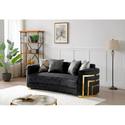 US Local Soledad G00523A-S Sofa , Black