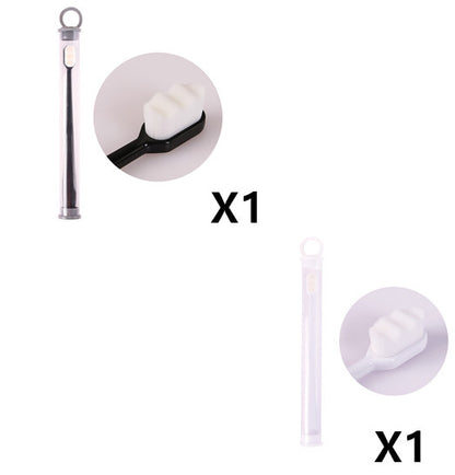 US Local Ultra-fine Toothbrush Super Soft Bristle Deep Cleaning Brush Portable For Oral Care Tools Teeth Care Oral Cleaning Travel