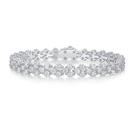 Kanong Luxury Fashion Mossan Diamond S925 Silver Bracelet