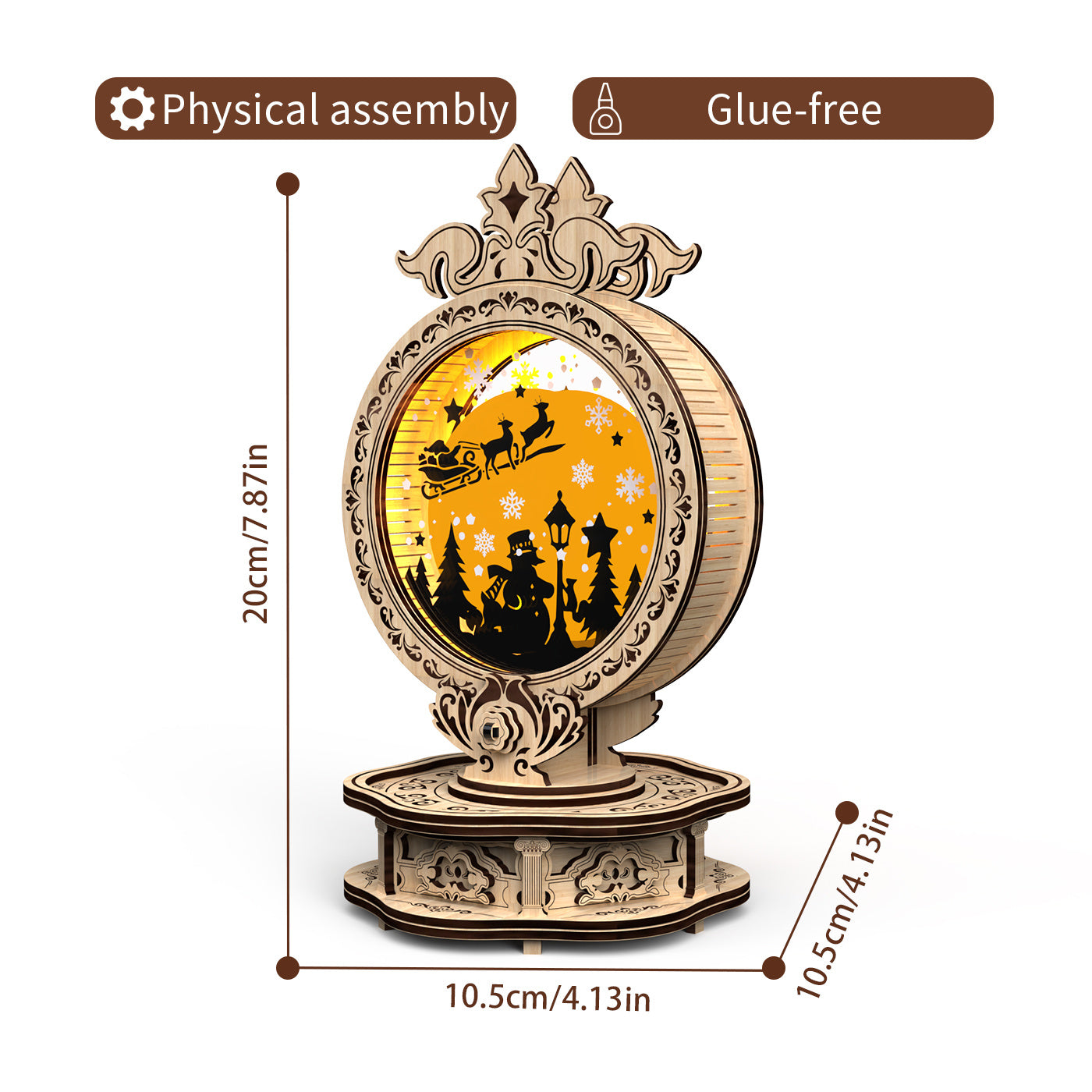 US Local Home Fashion Simple Holiday Carnival Lights Styling Puzzle Toys