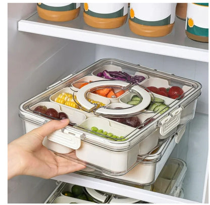 US Local Split Service Tray With 8 Compartments For Snack Boxes