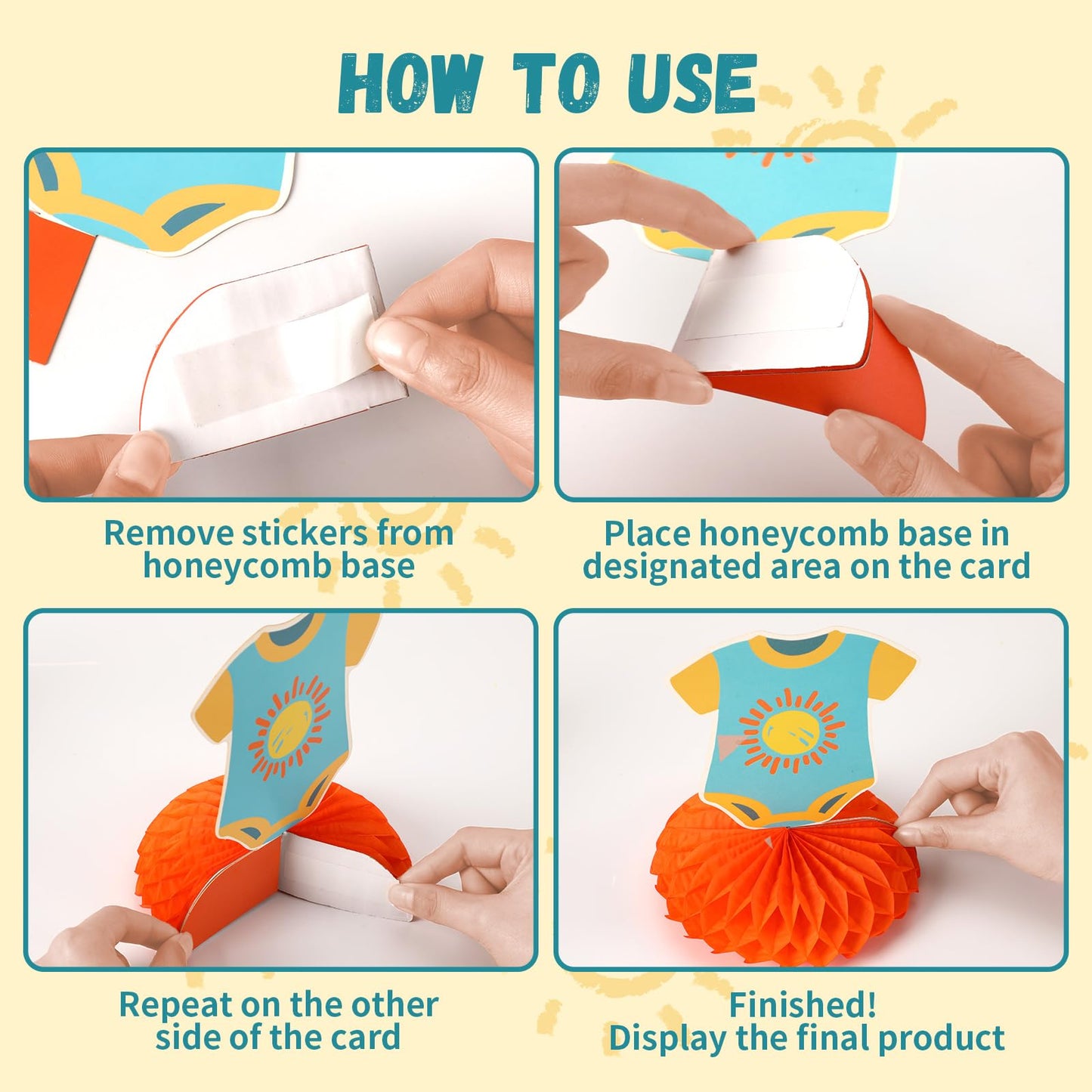 US Local 14 Pcs Here Comes The Son Baby Shower Decor, Baby Shower Honeycomb Centerpieces Set For Tables Here Comes The Son Sunshine Decorations Boho Rainbow Sun Gender Reveal Party Favors Supplies Clearance