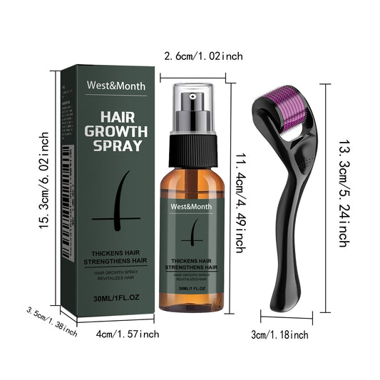 US Local Moustache Spray Set Moisturizing Spray Facial Hair Treatment Boosting Beard Growth Thickening Liquid