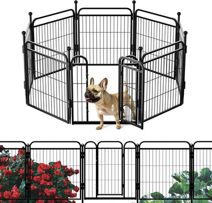 US Local Gardner Pet Dog Fence Indoor And Outdoor Small And Medium Dog Foldable With Gravity Automatic Lock Pet Activity Fence