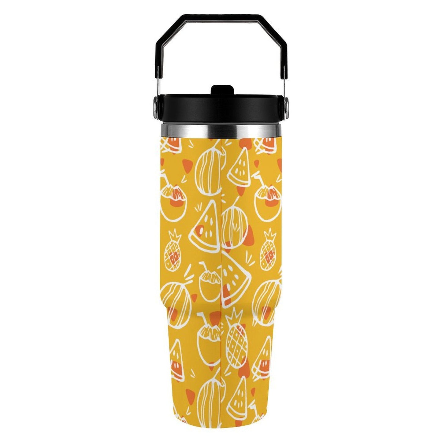 POD US Local Tumbler 30oz Large Capacity Car Cup Tropical-fruits Style