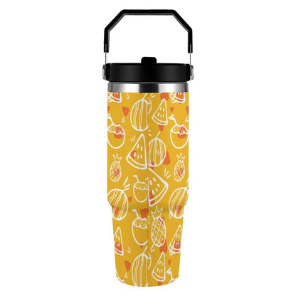 POD US Local Tumbler 30oz Large Capacity Car Cup Tropical-fruits Style