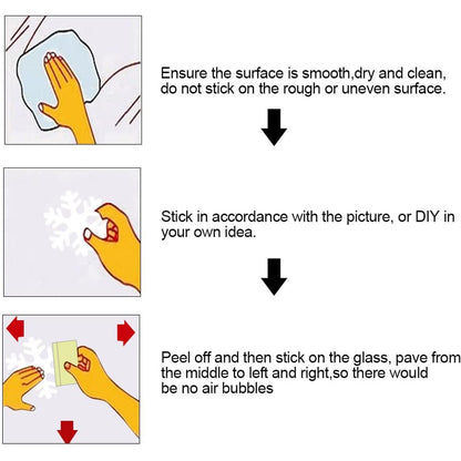 US Local 5 Sheets 135 Pcs Christmas White Snowflakes Window Clings 3 Designs Snowflake Static Stickers Winter Snow Flakes Clings For Christmas New Year Home Office Winter Holiday Party Decal