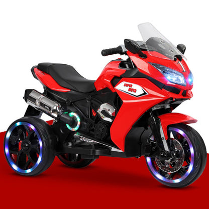 US Local 12V Kids Electric Motorcycle ,ride On Motorcycle,Three Lighting Wheels Kids Electric Toys Boys Girls Motorcycle, Children Battery Motor Bikes Rechargeable 3 Wheels Ride On Electric Motorcycle
