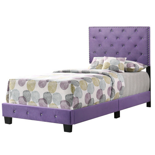 US Local Charming Purple Twin Bed For Stylish Spaces